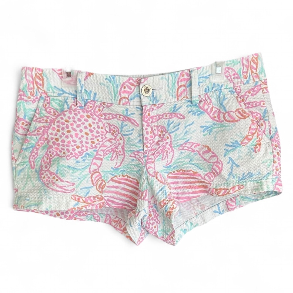 Lilly Pulitzer Pink and Blue High Waist Shorts
